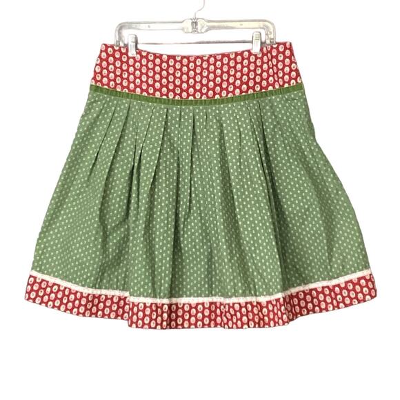Daller Tracht Dirndl Printed Side Zip Skirt Size 42 Oktoberfest Deutsch German